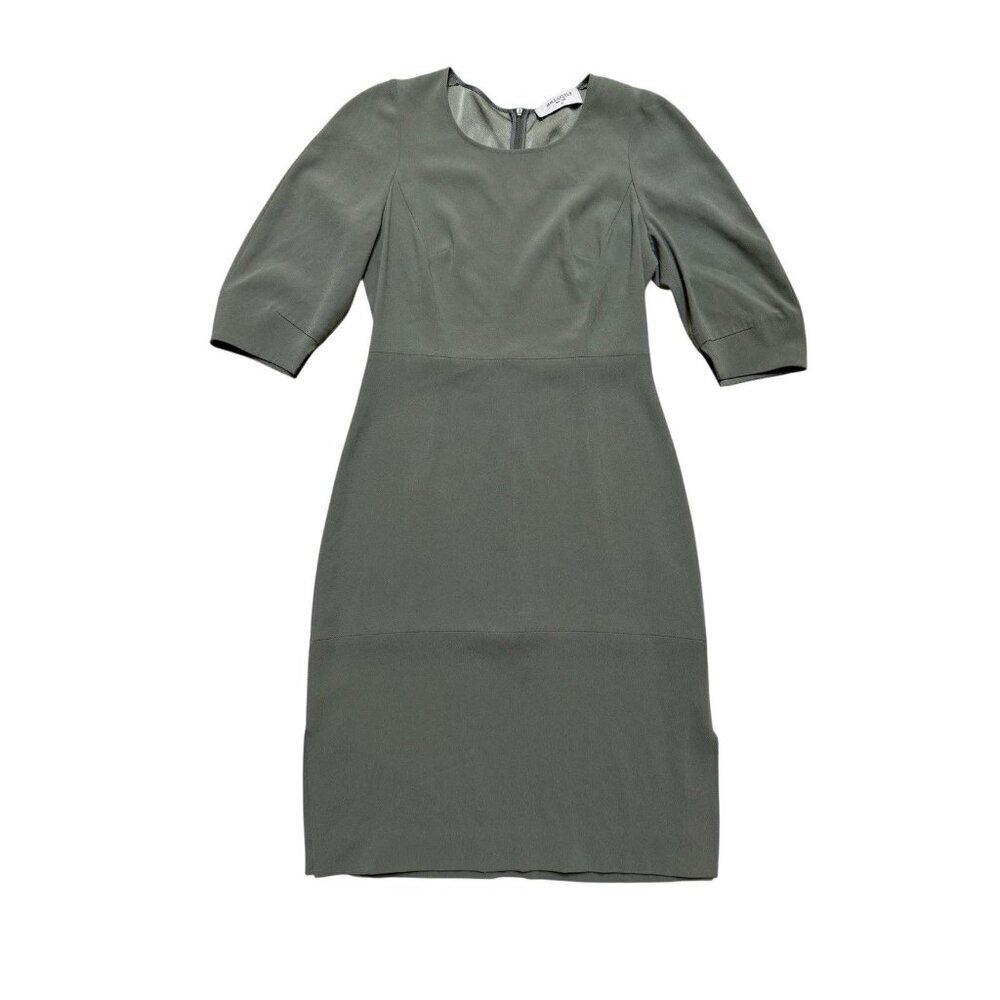 MM LaFleur Olive Green Sheath Dress Sz 4 Knee Length